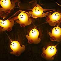 Halloween Lights Creative Ghost Pumpkin String Lights Battery Powered Tombstone Lights 3m-20LEDs 1.5m-10LEDs Fairy Lights Halloween Family Party Garden Living Room Decoration miniinthebox Halloween Lights Creative Ghost Pumpkin String Lights Battery Powered Tombstone Lights 3m-20LEDs 1.5m-10LEDs Fairy Lights Halloween Family Party Garden Living Room Decoration miniinthebox