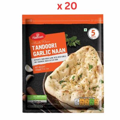 Haldiram'S Tandoori Garlic Naan 400G Pack of 20