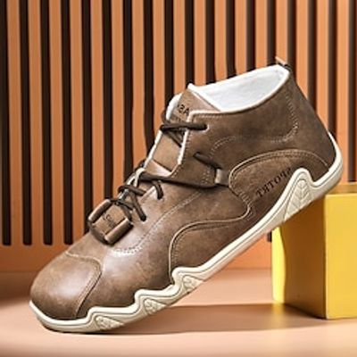 Men's Boots Retro Handmade Shoes Walking Casual Daily Leather Comfortable Booties Ankle Boots Loafer Black Brown Spring Fall Lightinthebox Men's Boots Retro Handmade Shoes Walking Casual Daily Leather Comfortable Booties Ankle Boots Loafer Black Brown Spring Fall Lightinthebox