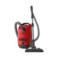 Miele Classic C1 Bagged Cylinder Vacuum Cleaner with AirClean Filter, 800W PowerLine Motor and Comfort Telescopic Tube for Convenient Vacuuming, Mango Red (MIE-12029910)