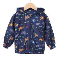 Hooded Dinosaur Printed Baby Boys Jackets