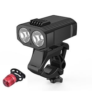 LED Bike Light Front Bike Light Rear Bike Tail Light LED Bicycle Cycling Waterproof Rotatable Super Bright Portable Rechargeable Li-ion Battery 1200 lm Rechargeable Battery Natural White Red Everyday Lightinthebox