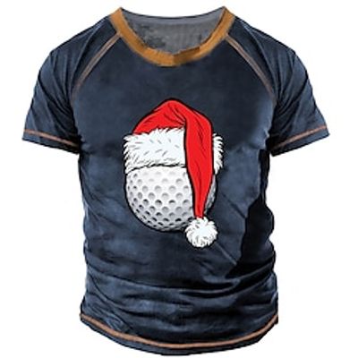 Men's Unisex T shirt Tee 3D Print Graphic Crew Neck Street Daily Print Short Sleeve Tops Designer Casual Big and Tall Sports Blue  Summer Lightinthebox