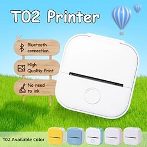 Wireless Pocket Thermal Printer Portable Mini Wireless BT Connect 203dpi Photo Label Memo List Printing Clear Home Mistakes Mini Pocket Small Portable Bluetooth Phone Photo Label Thermal Printer Lightinthebox