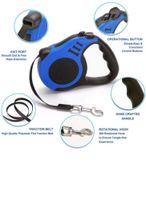 For Pet Retractable Dog Leash Blue For Pet Retractable Dog Leash Blue