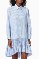 Stripe Shirt Dress in Cotton - thumbnail