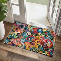 Watercolor Rainbow Doormat Kitchen Mat Floor Mat Non-Slip Area Rug Oil Proof Rug Indoor Outdoor Mat Bedroom Decor Bathroom Mat Entrance Entreyway Rug Lightinthebox