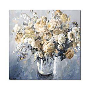 Oil Painting Handmade Hand Painted Wall Art Square Flower Home Decoration Decor Stretched Frame Ready to Hang Lightinthebox
