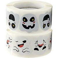 500pcs Halloween Stickers Ghosts Decorations Gift Package Seal Sticker Lightinthebox - thumbnail