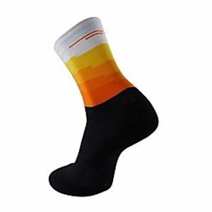 professional cycling socks men women street bike socks outdoor advertising brand road bike compression socks (color: orange) Lightinthebox