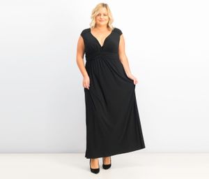 Plus Size Sleeveless Ruched Dress  Black
