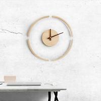 Wall Clocks Wall Large Wall Clocks Suspension Wall Clock Simple Wooden Hanging Clock Creative Silent Clock Decor Wall Decorative Home Decor 14 Inch Lightinthebox