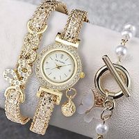 Women's Quartz Watches Quartz Butterly Style Modern Style Butterfly Cute Analog Blushing Pink miniinthebox - thumbnail