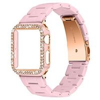 Case with Band For Apple iWatch Apple Watch Series 7  SE  654321 Resin Screen Protector Smart Watch Case Compatibility Lightinthebox - thumbnail