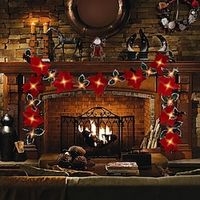 1.5M 3M Red Flowers Christmas Decorations Flower Wreaths String Lights Christmas Tree Decorations Festive Party Atmosphere Lights miniinthebox - thumbnail