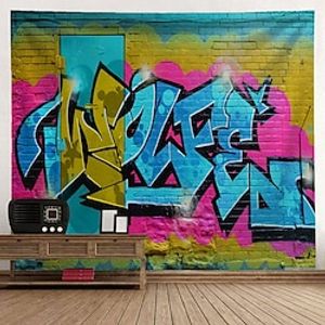 Graffiti Wall Tapestry Art Decor Blanket Curtain Hanging Home Bedroom Living Room Decoration Polyester Lightinthebox