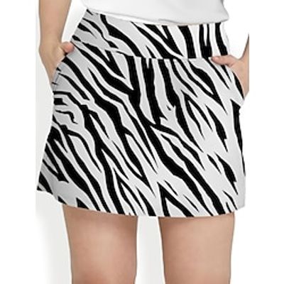 Women's Tennis Skirts Golf Skirts Breathable Quick Dry Moisture Wicking Tennis Clothing Golf Apparel Regular Fit 2 in 1 Golf Tee Pocket Printed Summer Tennis Golf Pickleball miniinthebox