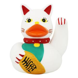 Lilalu Ruuber Lucky Cat Rubber Duck