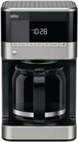 Braun PurAroma 7 Coffee Maker, OptiBrew System, Calc Warning, 12cups AromaCarafe Capacity, 1-4 Cups Setting, Coffee Strenght Selector, Programmable 24-hour timer, Premium LED Display - KF 7120