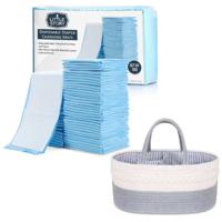 Little Story Diaper Caddy With 100 Pcs Changing Mats - Grey CM_LS_CAGYBU100