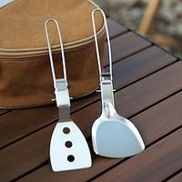 Camping Cookware Mess Kit  Portable Lightweight Durable Stainless Steel for 2 - 3 person Outdoor Fishing Camping Outdoor Picnic Silver Grey Lightinthebox - thumbnail