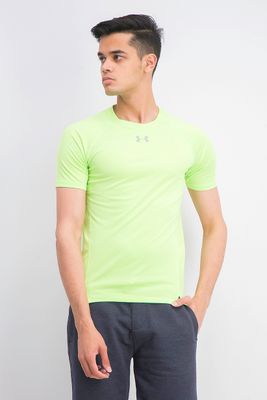 Mens Qualifier HexDelta Short Sleeve T-Shirt Lime Mens Qualifier HexDelta Short Sleeve T-Shirt Lime
