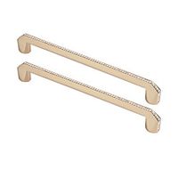 All Metal Cabinet Handles and Pulls with Crystal DrawerFurniture Knobs with Screws Contemporary Euro Style 2 Pack 192mm Hole Distance Titanium Gold or Polished Chrome 2pcs Lightinthebox - thumbnail