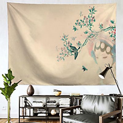 Chinese Style Wall Tapestry Art Decor Blanket Curtain Hanging Home Bedroom Living Room Decoration Polyester Beijing Opera miniinthebox
