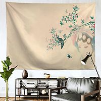 Chinese Style Wall Tapestry Art Decor Blanket Curtain Hanging Home Bedroom Living Room Decoration Polyester Beijing Opera miniinthebox - thumbnail