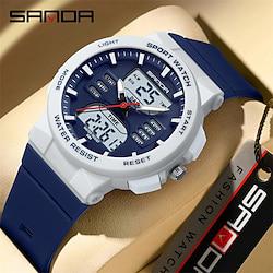 SANDA Men Digital Watch Fashion Casual Business Wristwatch Luminous Stopwatch Countdown Calendar TPU Watch Lightinthebox