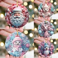 Christmas Decorations Pendants, Christmas Tree Decorations, Christmas Elk, Snowman, Penguin for Xmas Party Decoration Xmas Tree Decor miniinthebox - thumbnail