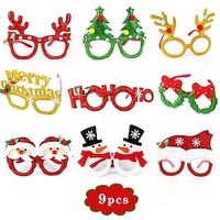 Christmas Decorations Glasses Set Adults And Children's Christmas Gifts Hats Headbands And Clapping Rings Lightinthebox - thumbnail