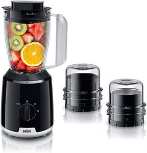 Braun PowerBlend 1 Jug Blender JB 1023 BK, 600 Watts, 1.2L Capacity - Black