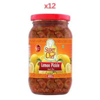 Super Chef Lemon Pickle 400Gm (Pack Of 12)