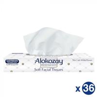 Alokozay Soft Facial Tissues - Car Tissues - 70 Shees X 2 Ply - Pack Of 36