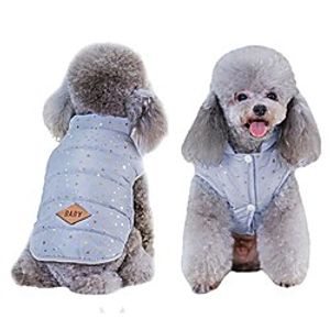 Small Dog Winter Coat Small Dog Clothes Fashion Windproof Cute Dog Coat Pet Warm Lightweight Outdoor Winter Warm Small Dog Vest Cozy Cold Weather Puppy Jacket for Small Medium Dogs(Grey,L) Lightinthebox