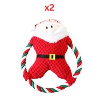 Christmas Cartoon Rope Toy For Dogs (Pack of 2)