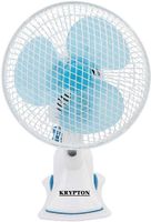 Krypton 8-Inch Table Fan (White&Sky Blue)-(KNF6116)