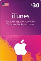 $30 USA Apple iTunes Card (Instant E-mail Delivery)