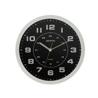 Krypton Round Wall Clock (Black)-(KNWC6121)