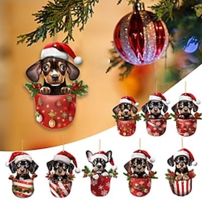 Christmas Tree Ornaments 2D Acrylic Hanging Decorations Xmas Ornament 2023 Crafts Hanging Ornament New Year Festive Party Supplies Room Hanging Decor miniinthebox Christmas Tree Ornaments 2D Acrylic Hanging Decorations Xmas Ornament 2023 Crafts Hanging Ornament New Year Festive Party Supplies Room Hanging Decor miniinthebox
