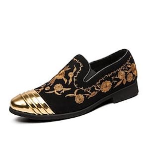 Men's Loafers  Slip-Ons Penny Loafers Novelty Loafers Casual Vintage British Wedding Daily Party  Evening Walking Shoes Rubber Floral Fall Spring Lightinthebox