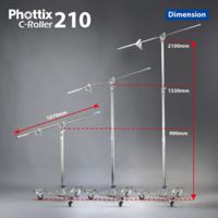 Phottix C- Roller 210 Rolling C- Stand, H210 Cm 82 inch