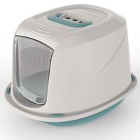 Georplast Galaxy Deluxe Cat Litter Box - Blue (Pack Of 2)