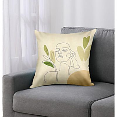 Double Side Cushion Cover 1PC Soft Decorative Square Throw Pillow Cover Cushion Case Pillowcase for Bedroom Livingroom Superior Quality Machine Washable Indoor Cushion for Sofa Couch Bed Chair miniinthebox