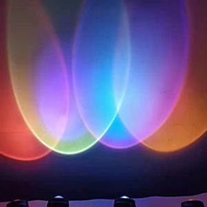 W228 Sunset Lamp Projection Rotation Rainbow Projector Lamp Romantic Visual Led Projector Night Light with USB Modern Floor Stand miniinthebox