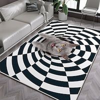 3D Vortex Cat Area Rug Kitchen Mat Non-Slip Oil Proof Floor Mat Livingroom Rug Indoor Outdoor Mat Bedroom Decor Bathroom Mat Entrance Rug Door Mat Lightinthebox - thumbnail
