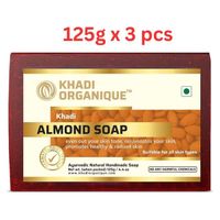 Khadi Organique Almond Soap 125G (Pack Of 3)