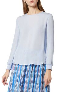 Georgette Knitted Cuff Top