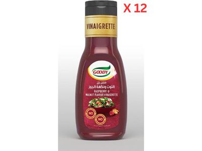 Goody Dressing Raspberry Walnut 250 ml Carton of 12 Packs